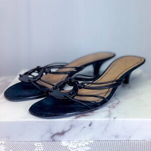 Bandolino Tribal Style Sexy Kitten Heel Sandals